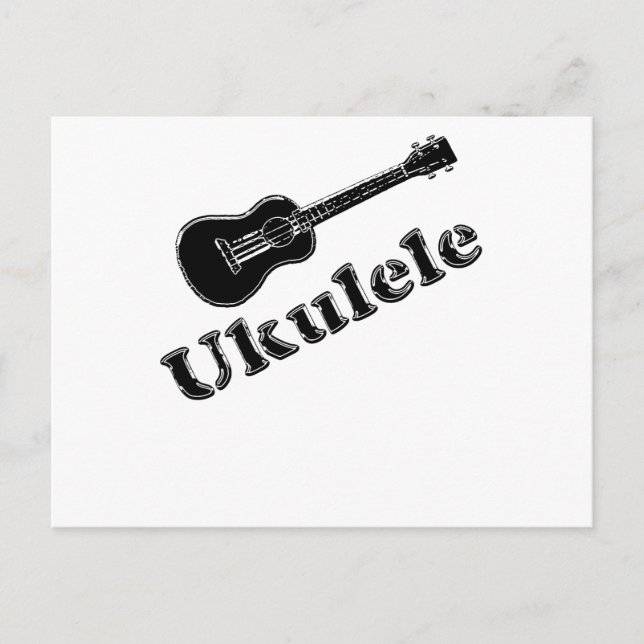 Carte Postale Ukulele (Devant)