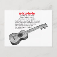 Carte postale Ukulele Definition