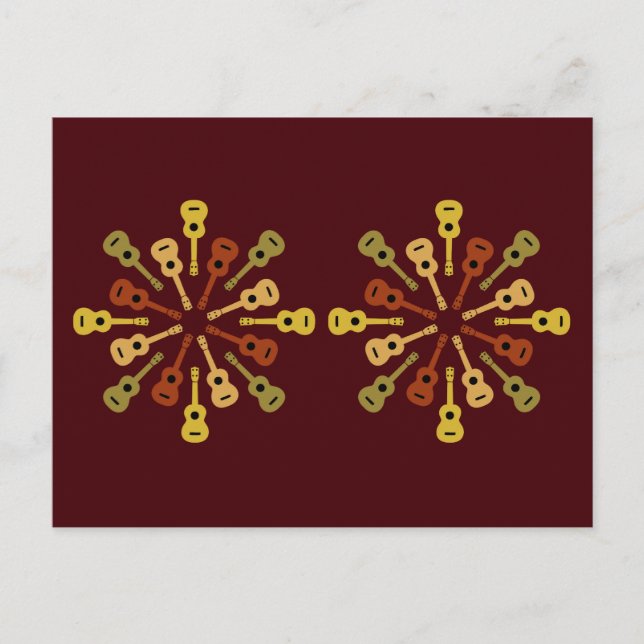 Carte postale Ukulele, personnaliser (Devant)