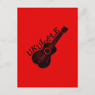 Carte Postale Ukulele Texte Et Image
