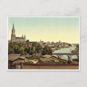 Carte Postale Ulm, Wurtemburg, Allemagne rare Photochrom