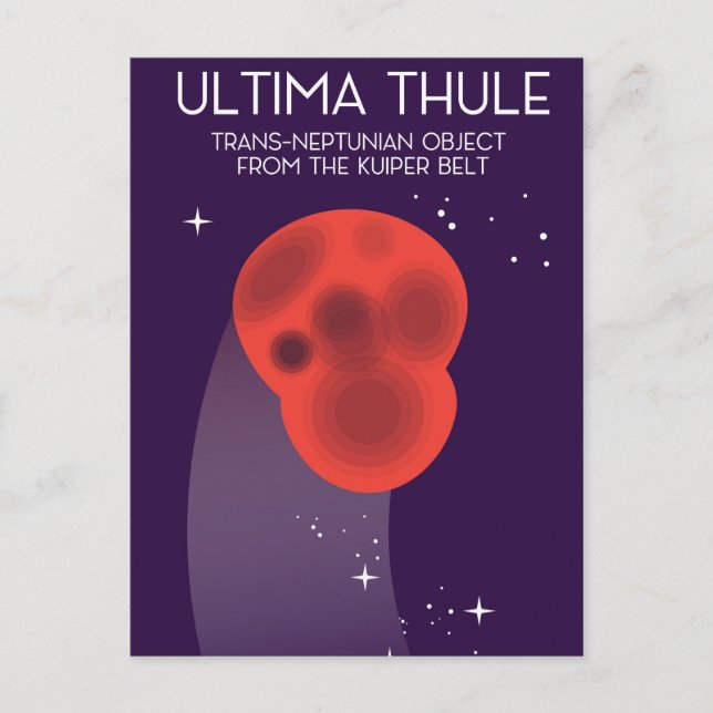 Carte Postale Ultima Thule Ceinture de Keiper art spatial (Devant)