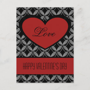 Carte postale Ultra Glam Heart, Rouge