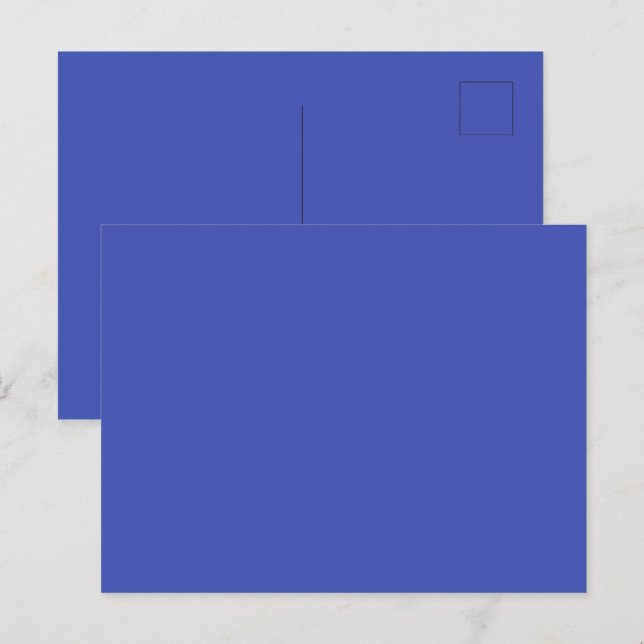Carte postale Ultramarine Blue Glossy pour mess sp (Devant / Derrière)