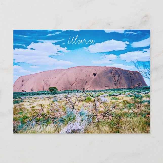 Carte Postale Uluru sunrise Voyage en Australie Centrale (Devant)