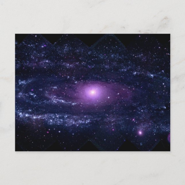 Carte Postale UlUV violet Andromeda Espace Galaxie (Devant)