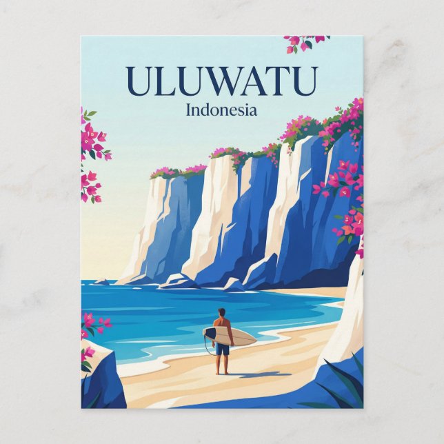 Carte Postale Uluwatu Indonésie (Devant)