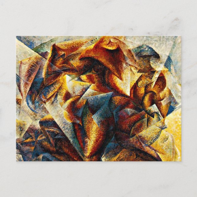Carte Postale Umberto Boccioni - Dynamisme d'un joueur de footba (Devant)