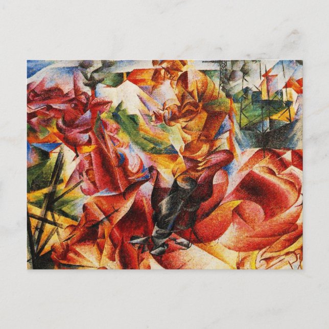 Carte Postale Umberto Boccioni - Elastic (Détail) (Devant)