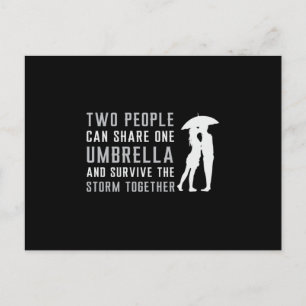 Carte Postale Umbrella Raindrop Pluie Nuage Météo Rainy Cadeau