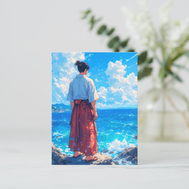 Carte Postale Umibe no Seijaku – Seaside Tranquility (Debout devant)