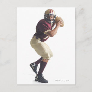 Carte Postale un afro-américain en rouge et blanc