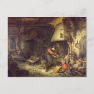 Carte Postale Un alchimiste, 1611
