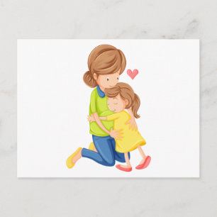 Carte Postale Un amour pour une mère et une fille