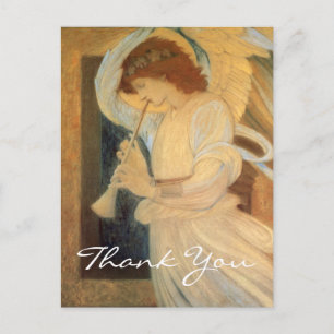 Carte Postale Un ange de Burne-Jones joue à Flageolet