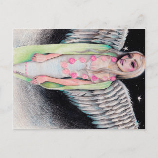 Carte Postale Un Ange Illustration Art original Kim Turner Art