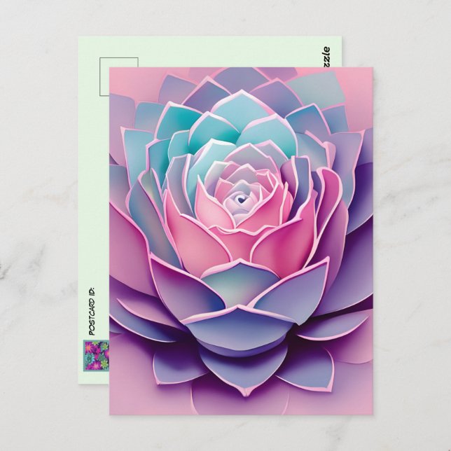 Carte Postale Un Anime Succulent, Post-croisement (Devant / Derrière)