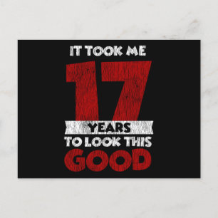 Carte Postale Un Anniversaire de 17 ans m'a fait bonne apparence