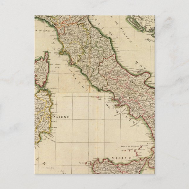 Carte Postale Un aperçu de l'Italie (Devant)