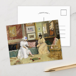 Carte Postale Un appel convivial   William Merritt Chase