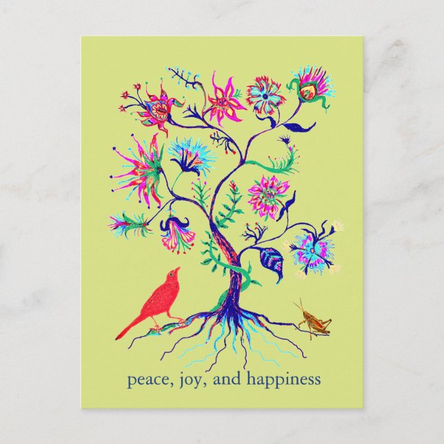 Carte Postale Un arbre de vie (Devant)