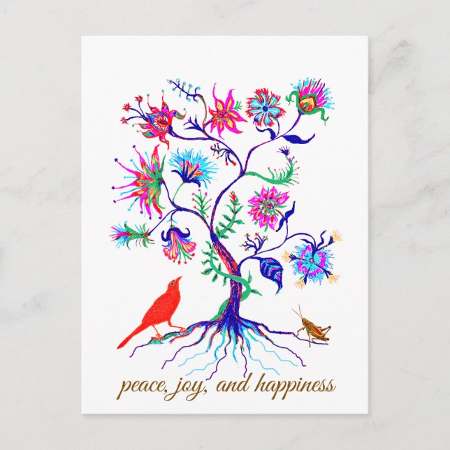 Carte Postale Un arbre de vie (Devant)