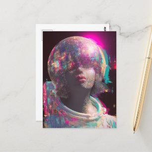 Carte Postale Un astronaute disco