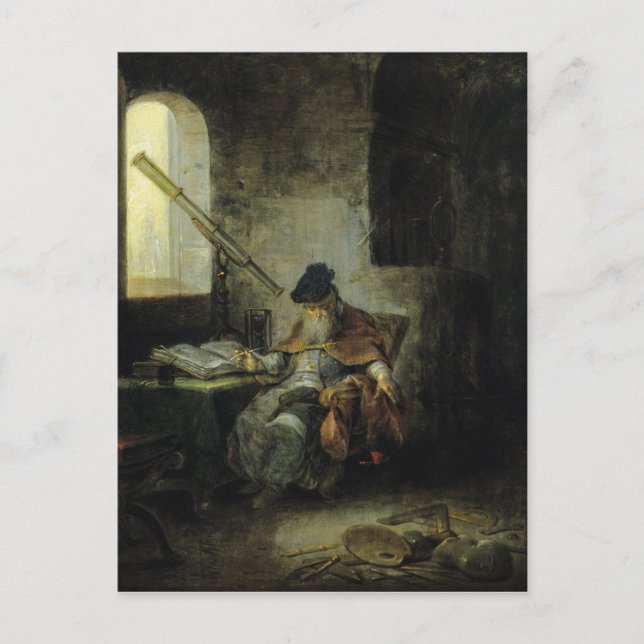 Carte Postale Un astronome (Devant)