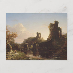 Carte Postale Un automne italien par Thomas Cole Postcard