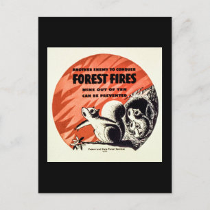 Carte Postale Un autre ennemi à la conquête des feux de forêt Vi