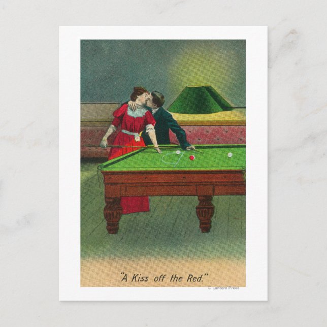 Carte Postale Un baiser du rouge (Devant)