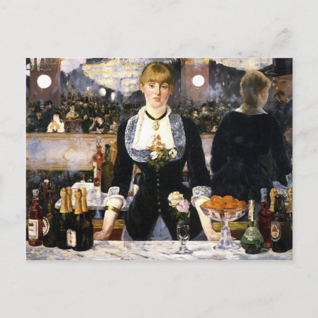 Carte Postale Un bar aux Folies-Bergère (Devant)