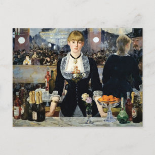 Carte Postale Un bar aux Folies-Bergère de Manet