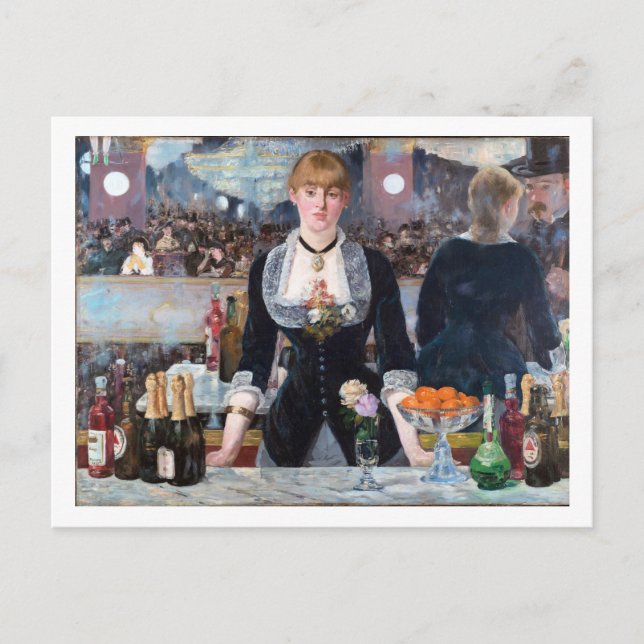 Carte Postale Un bar aux Folies-Bergere, Manet (Devant)