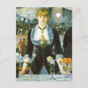 Carte Postale Un bar aux Folies Bergere par Edouard Manet