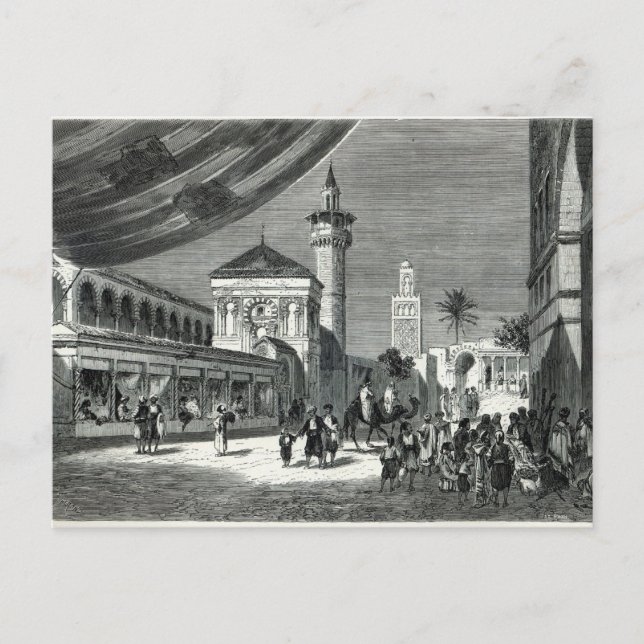 Carte Postale Un bazar à Tunis (Devant)