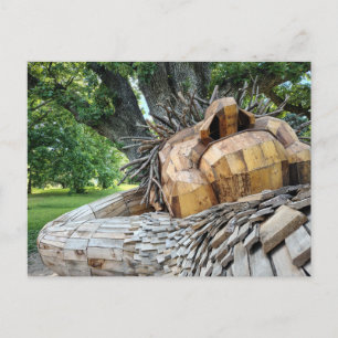 Carte Postale Un beau troll dort sous un arbre