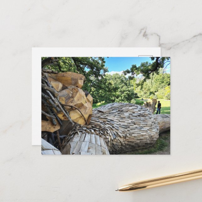 Carte Postale Un beau troll endormi (Devant/Arrière en situation)