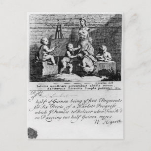 Carte Postale Un billet d'abonnement pour 'une prostituée