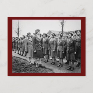 Carte Postale Un bureau américain en Afrique inspecte les troupe