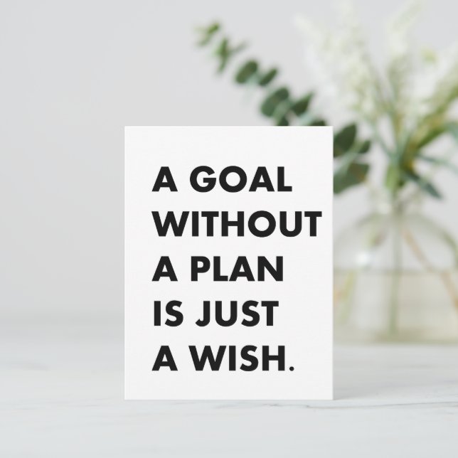 Carte Postale Un but sans plan (Debout devant)