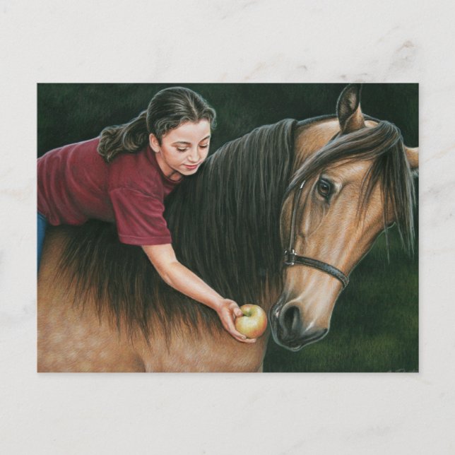 Carte Postale Un cadeau pour Sunny Morgan Horse Art (Devant)