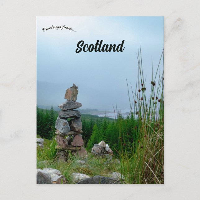 Carte Postale Un cairn en Écosse (Devant)