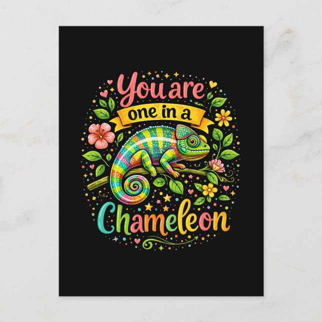 Carte Postale Un caméléon unique (Devant)