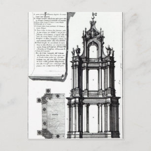 Carte Postale Un campanile conçu pour St. Peter's, Rome