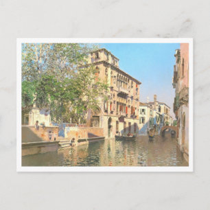 Carte Postale Un canal à Venise, Martin Rico y Ortega peinture