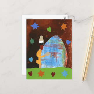 Carte Postale Un canard enrobé avec design et design vous souhai