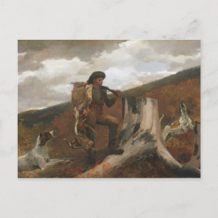Carte Postale Un canevas de chasseurs et de chiens Imprimer