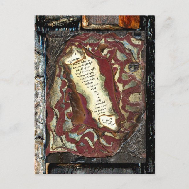 Carte Postale Un cauchemar (Devant)