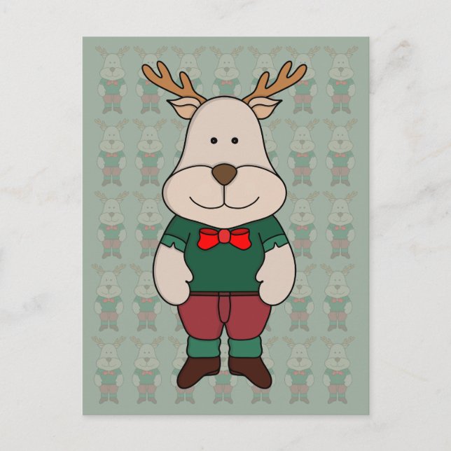 Carte Postale Un cerf mignon (Devant)